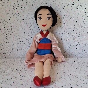Disney Mulan Plush Doll - Pink and Blue TALL